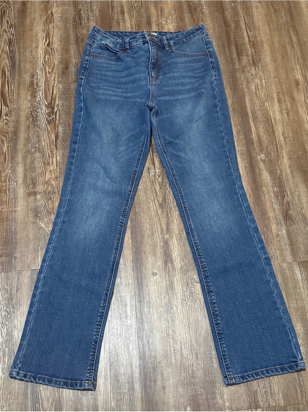 Oat New York Straight Leg Jeans Women's 2/26 High Rise Classic Fit Denim